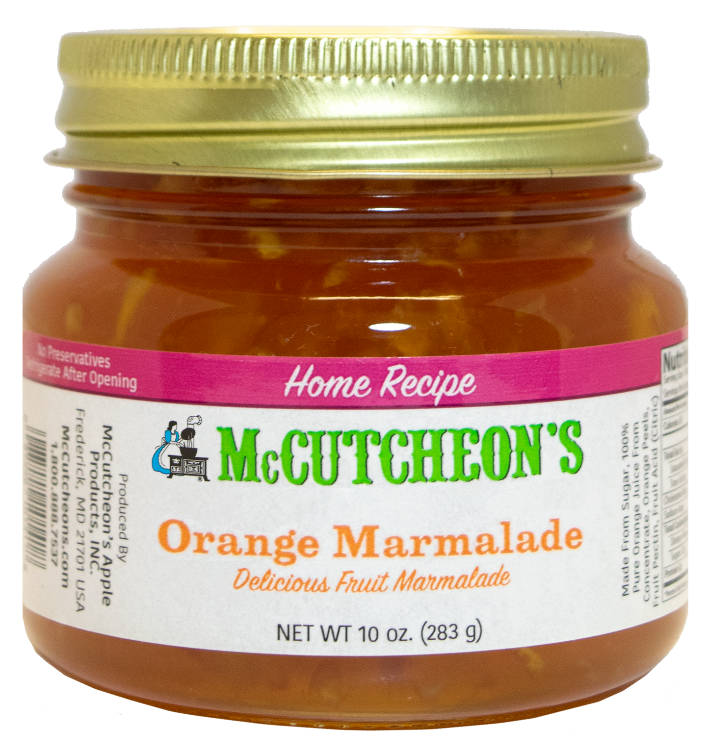jar of McCutcheon's mini Orange Marmalade