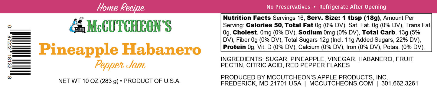 NEW - MINI Pepper Jam - Pineapple Habanero