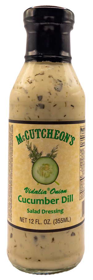 bottle of McCutcheon's vidalia onion cucumber dill salad dressing