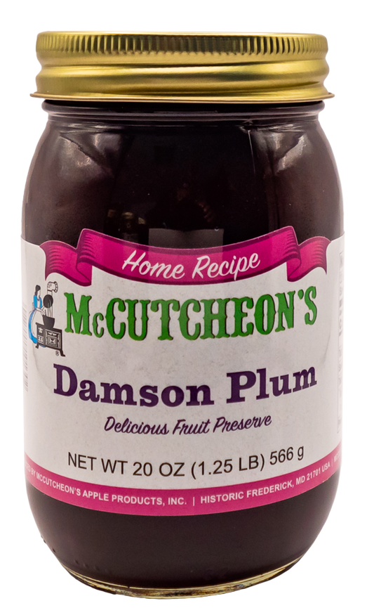 jar of McCutcheon's Damson Plum preserves