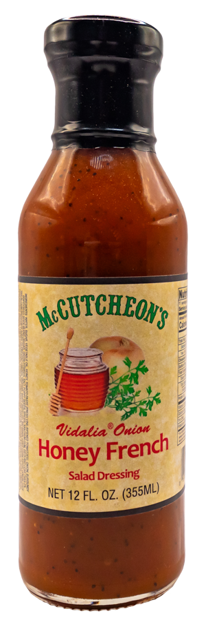 bottle of McCutcheon's vidalia onion honey french salad dressing