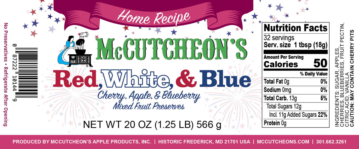 Red, White, and Blue Preserves
