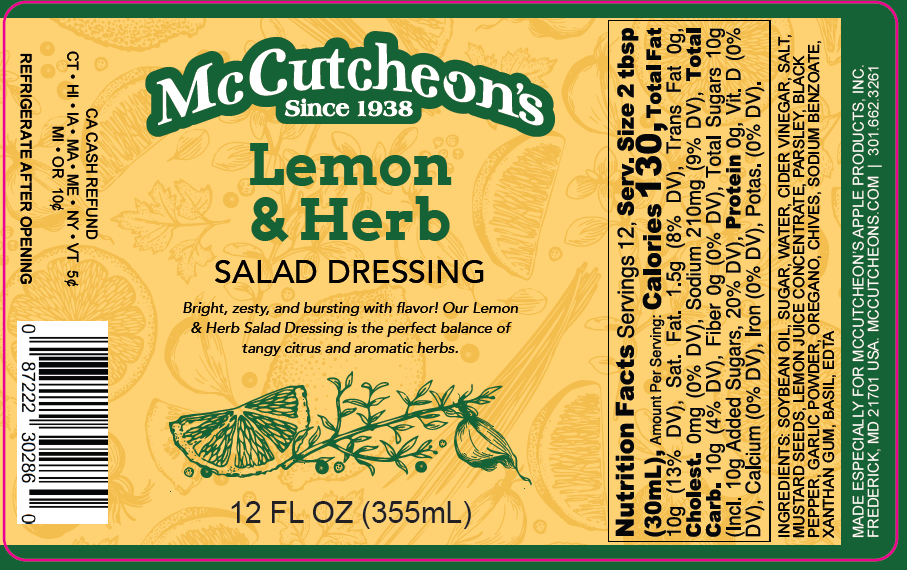 NEW - Lemon & Herb Salad Dressing