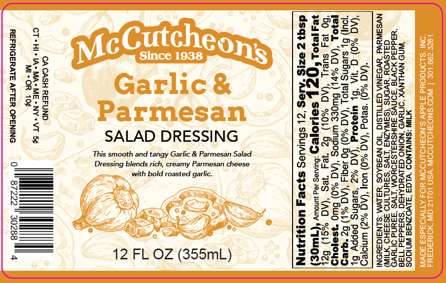 NEW - Roasted Garlic & Parmesan Salad Dressing