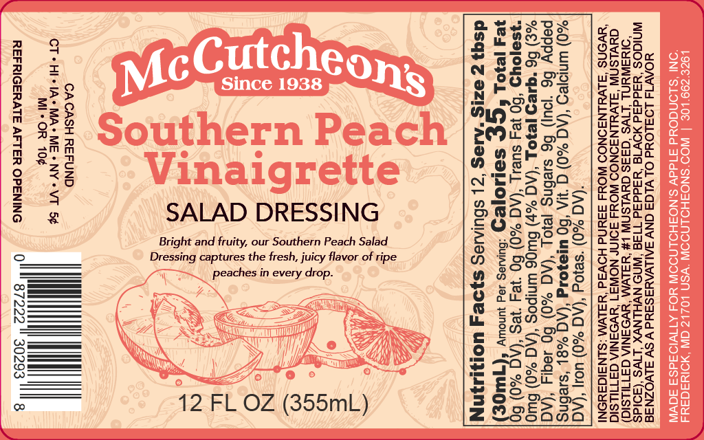 *NEW RECIPE* Southern Peach Vinaigrette Salad Dressing