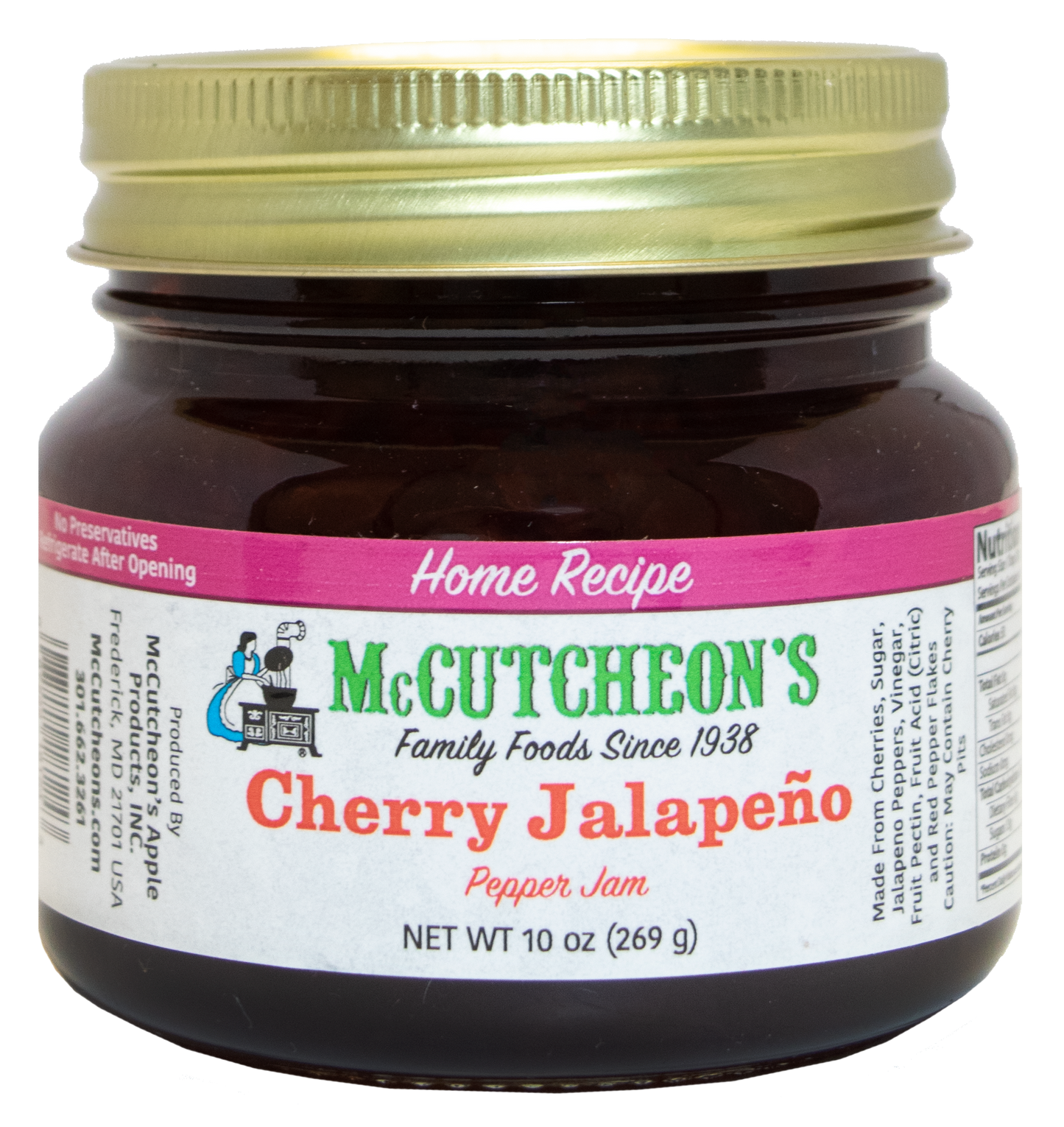 jar of McCutcheon's mini cherry jalapeño pepper jam