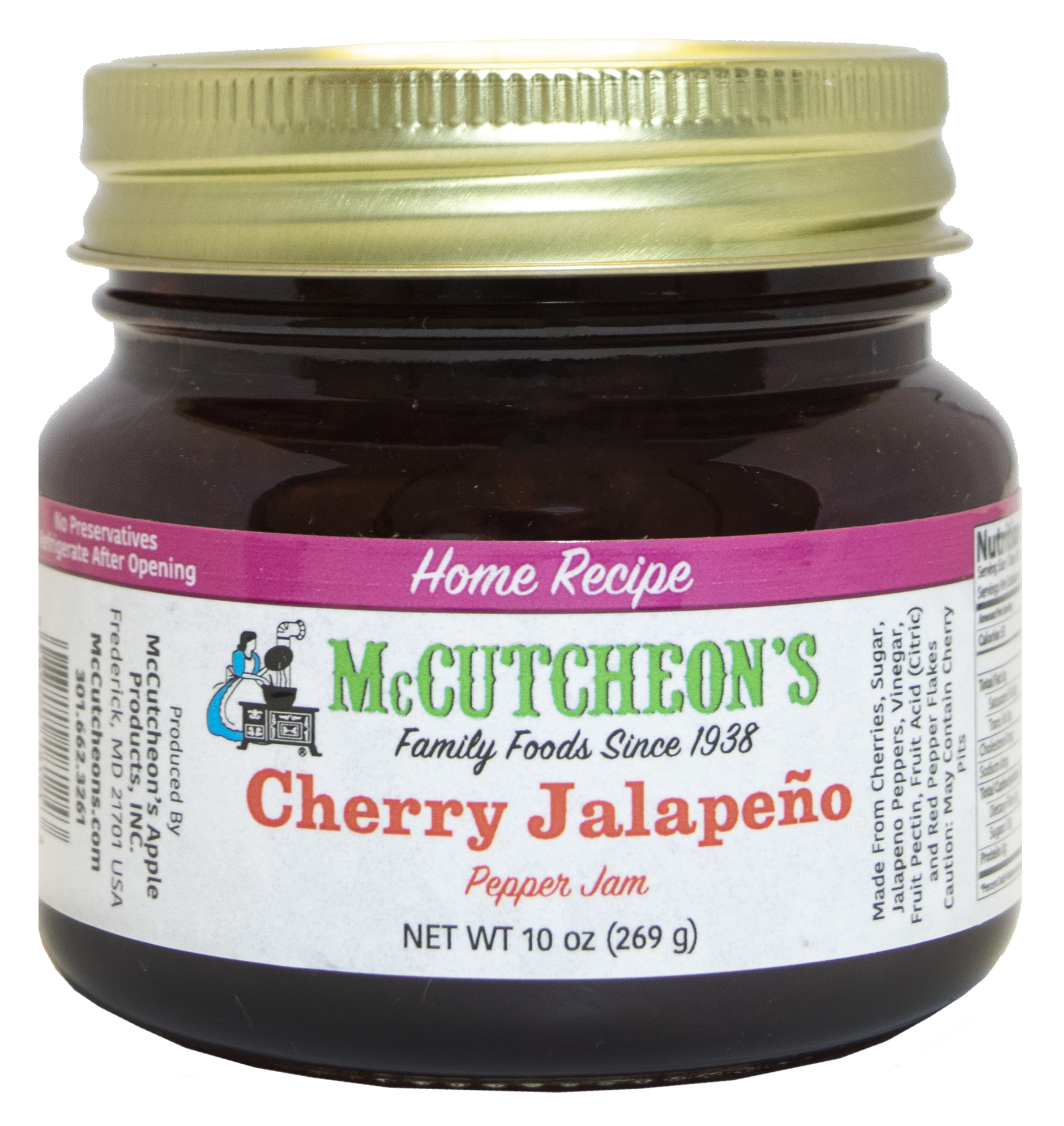 jar of McCutcheon's mini cherry jalapeño pepper jam