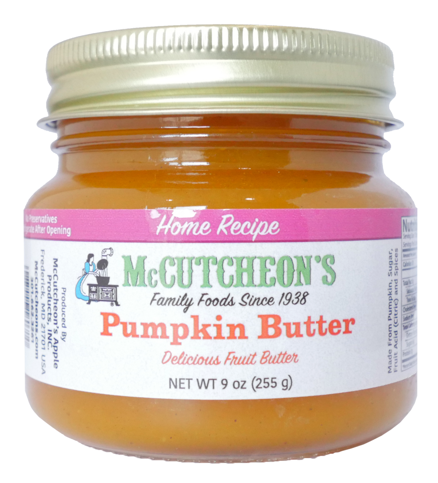 jar of McCutcheon's mini Pumpkin Butter