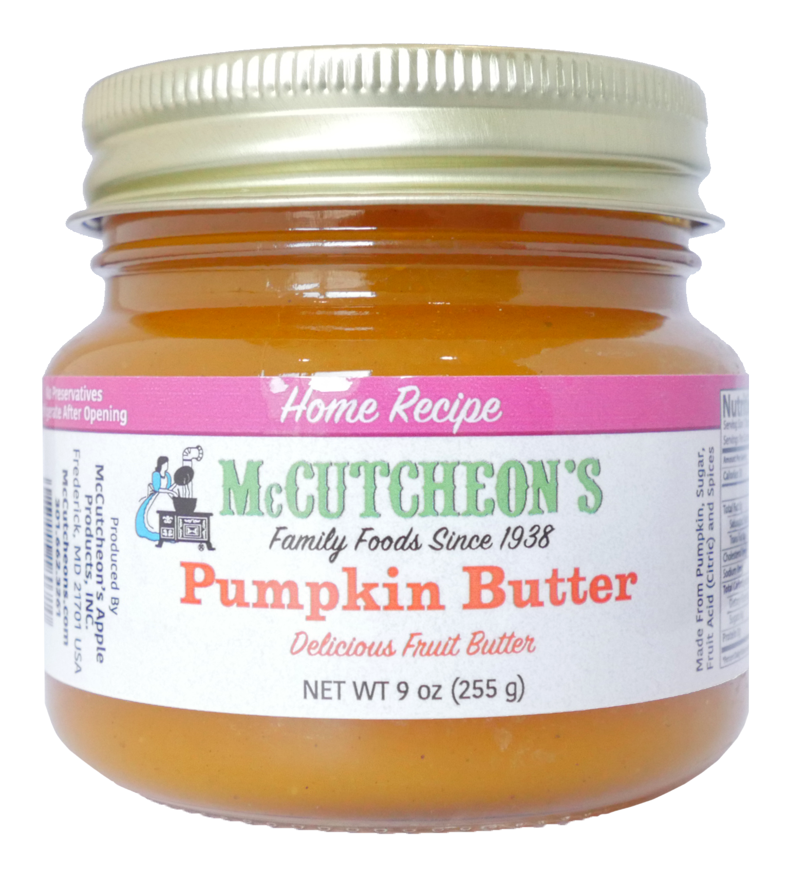 jar of McCutcheon's mini Pumpkin Butter