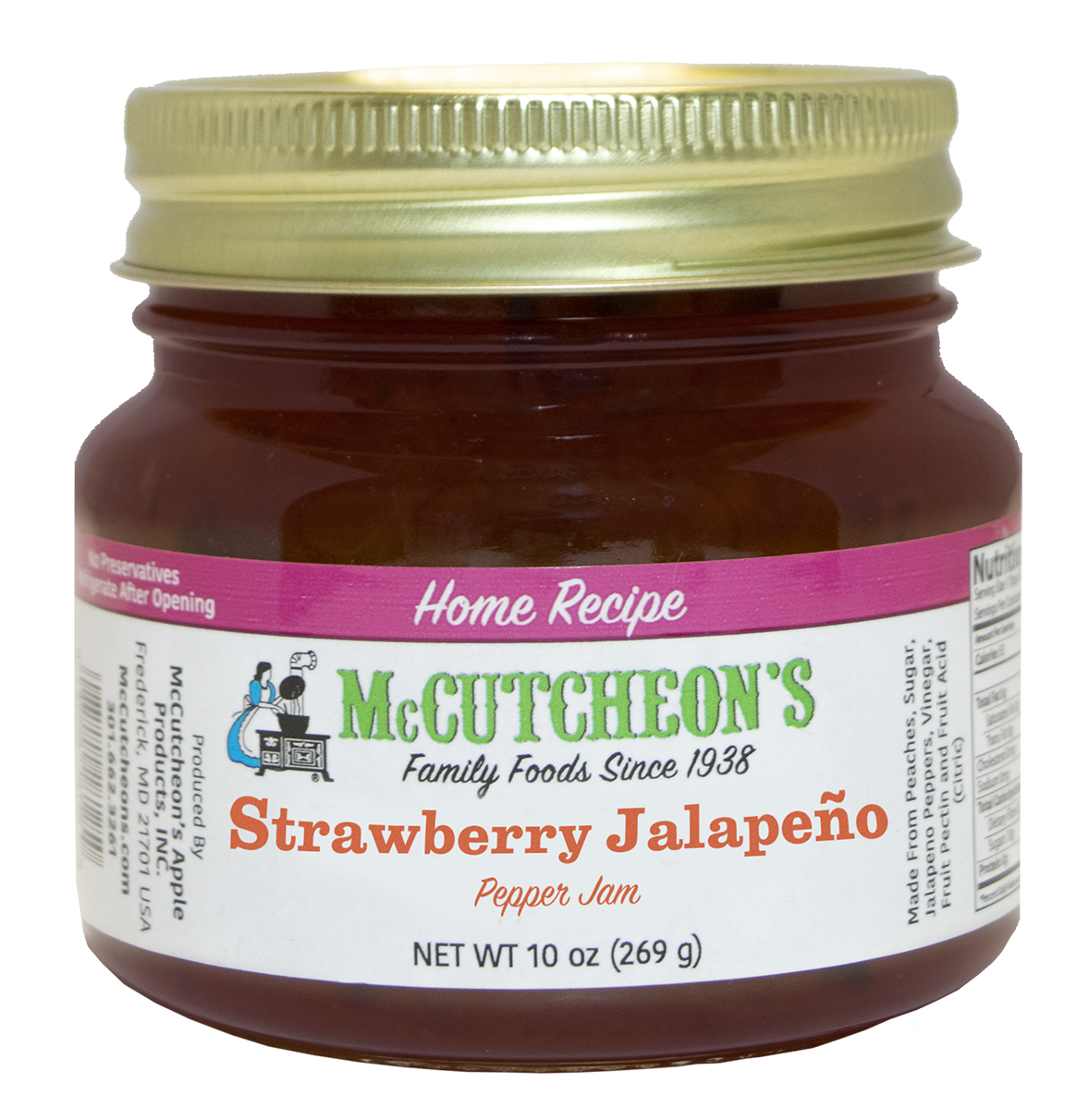 jar of McCutcheon's strawberry jalapeño pepper jam