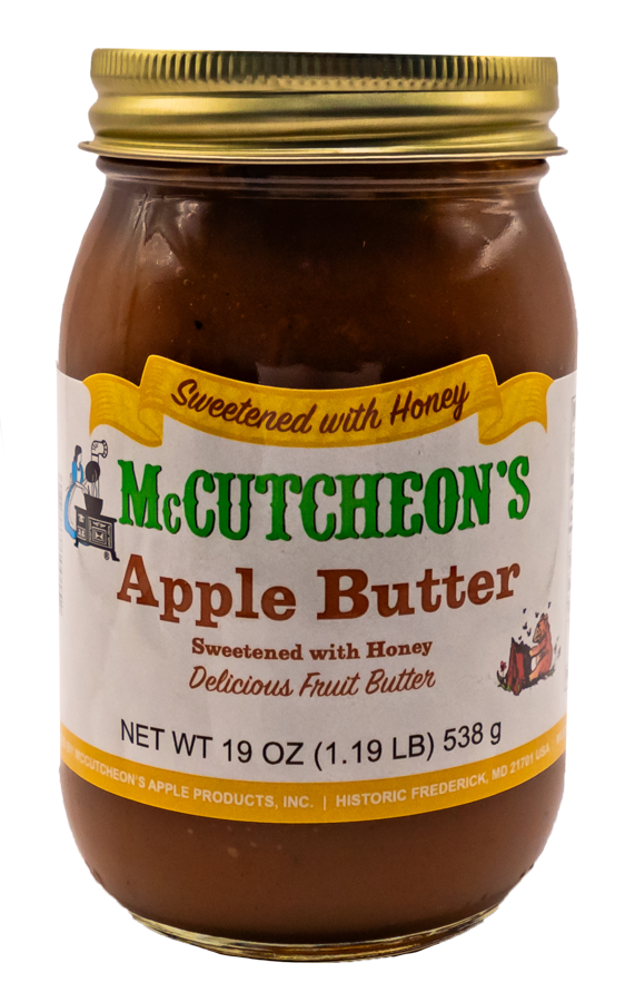 jar of McCutcheon's Apple Butter Sweetened with Honey