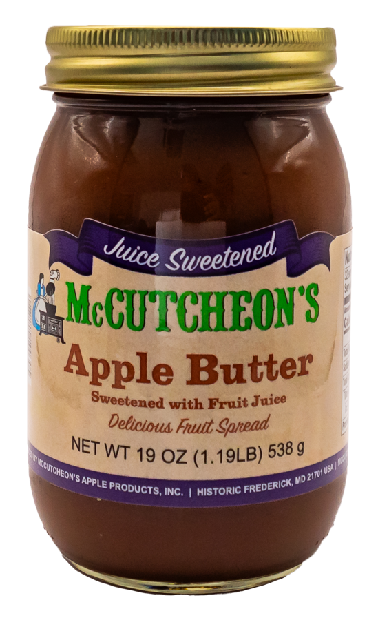 jar of McCutcheon's juice sweetened apple butter