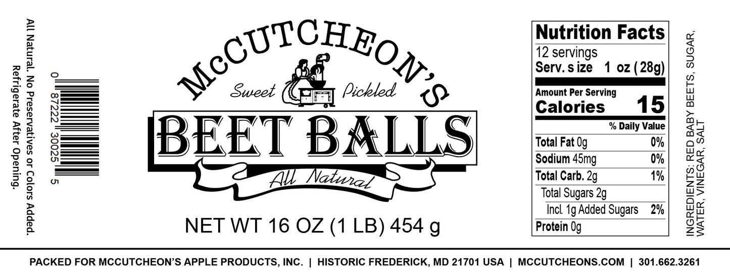 Pickled Beet Balls