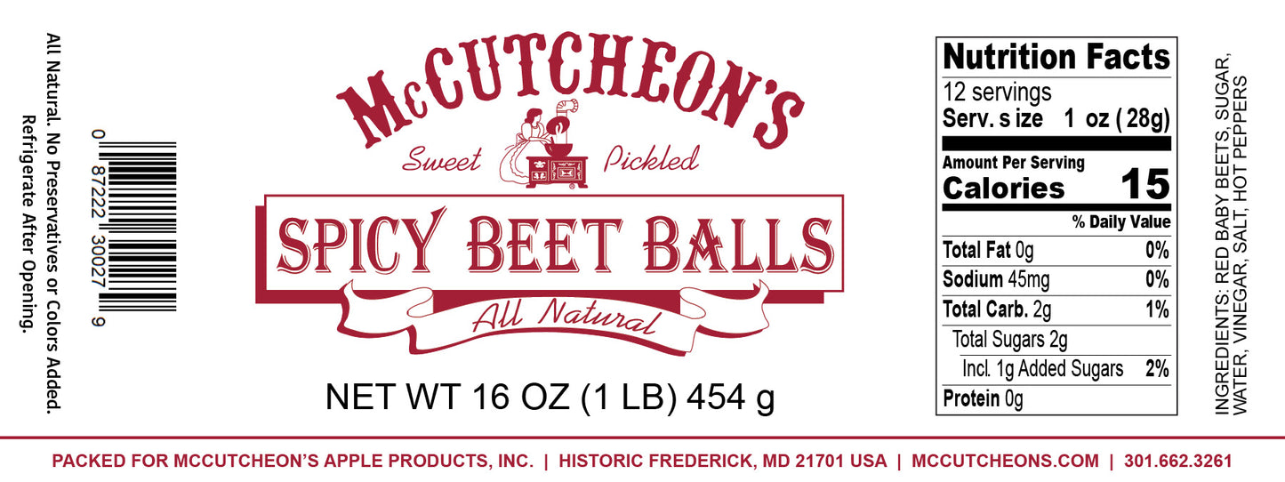 Spicy Pickled Beet Balls