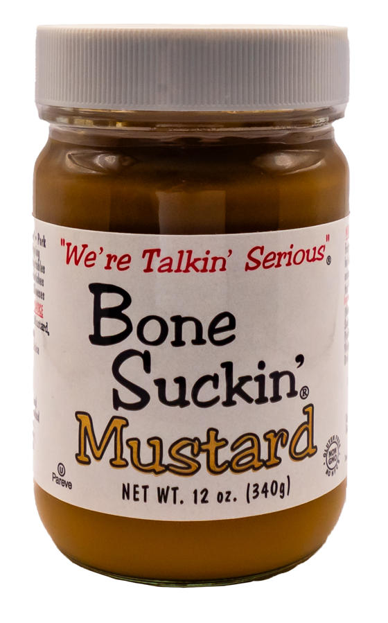 jar of McCutcheon's bone suckin' mustard