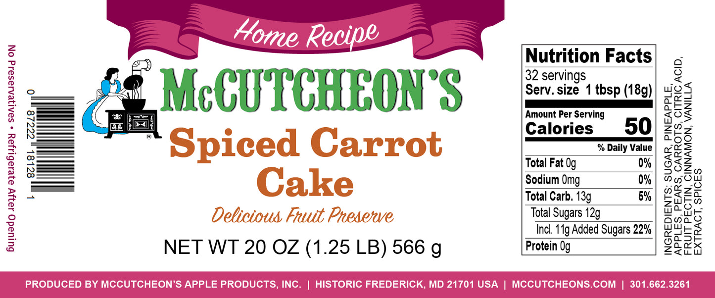 Spiced Carrot Cake Preserves