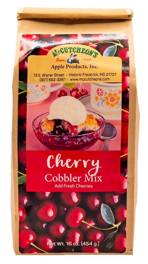 bag of McCutcheon's cherry cobbler mix