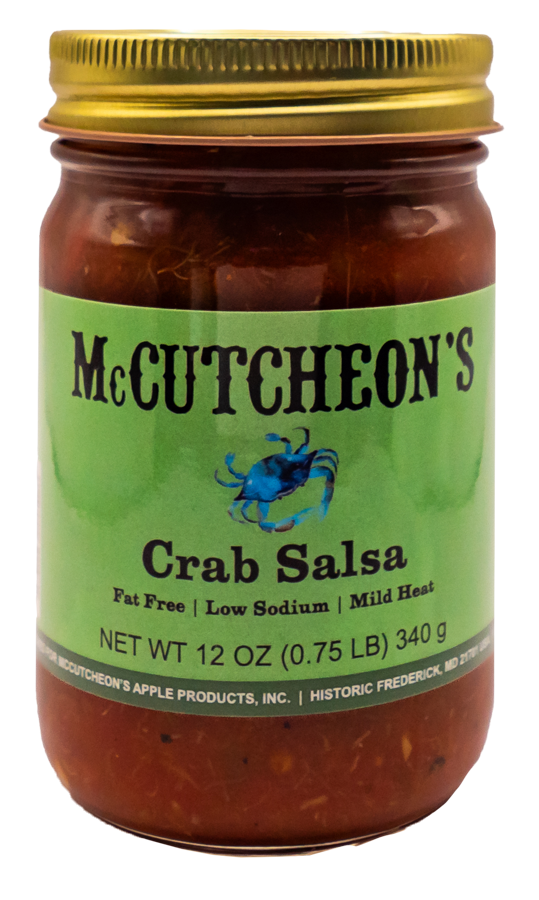 jar of McCutcheon's crab salsa