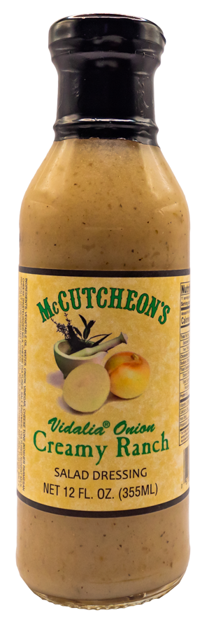bottle of McCutcheon's vidalia onion creamy ranch salad dressing