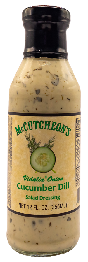 bottle of McCutcheon's  vidalia onion cucumber dill salad dressing