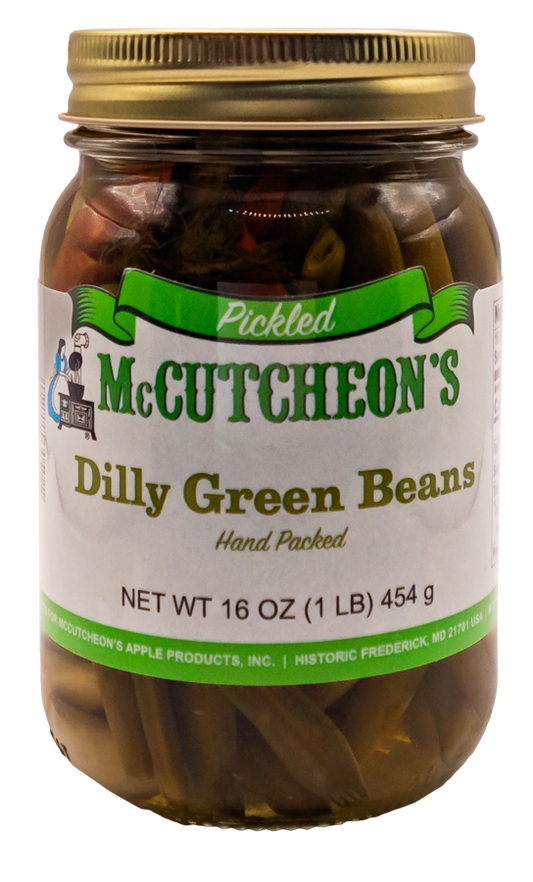 jar of McCutcheon's dilly green beans