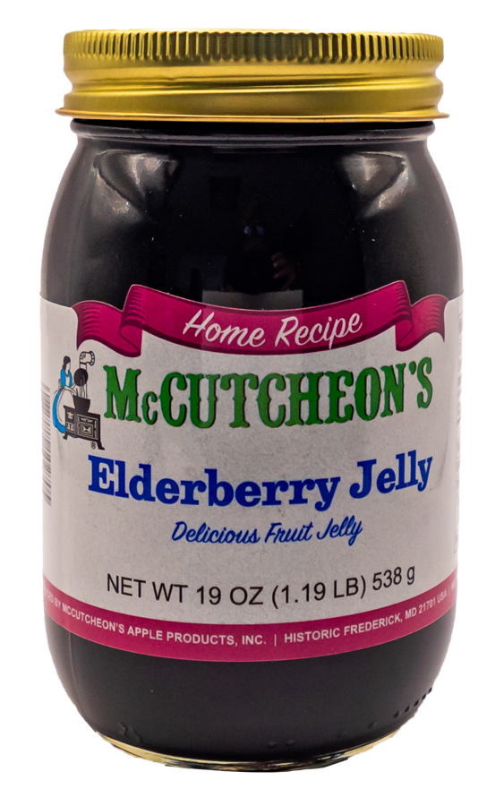 jar of McCutcheon's elderberry jelly