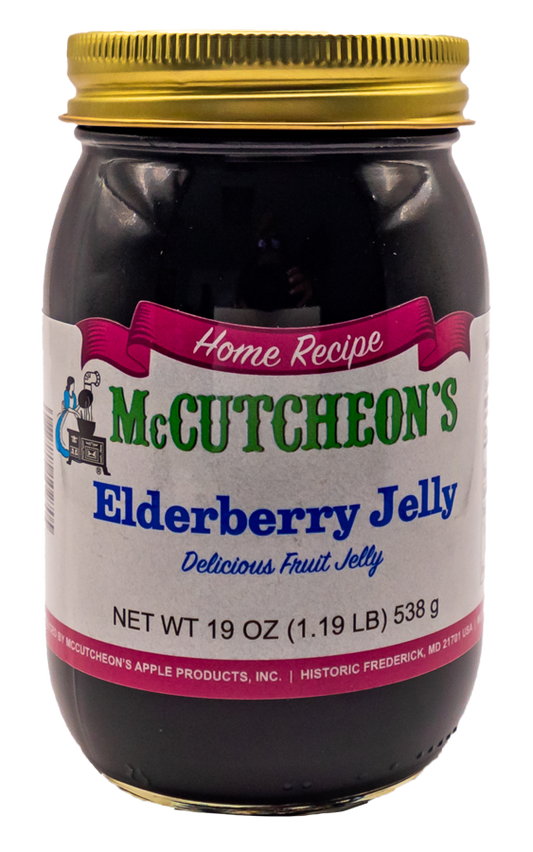 jar of McCutcheon's elderberry jelly
