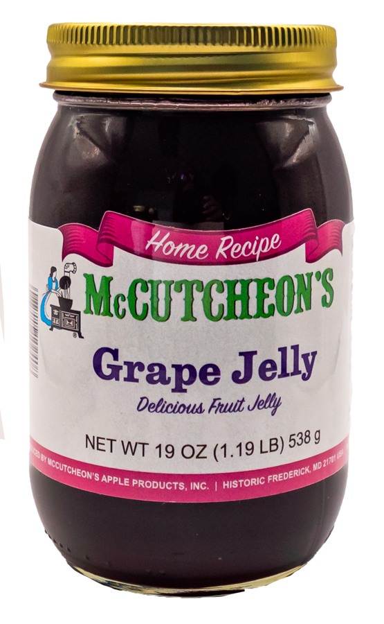 jar of McCutcheon's grape jelly