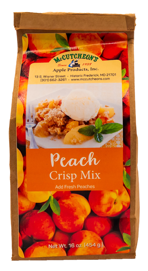 bag of McCutcheon's peach crisp mix