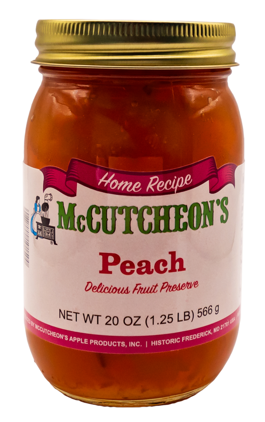 jar of McCutcheon's Peach preserves
