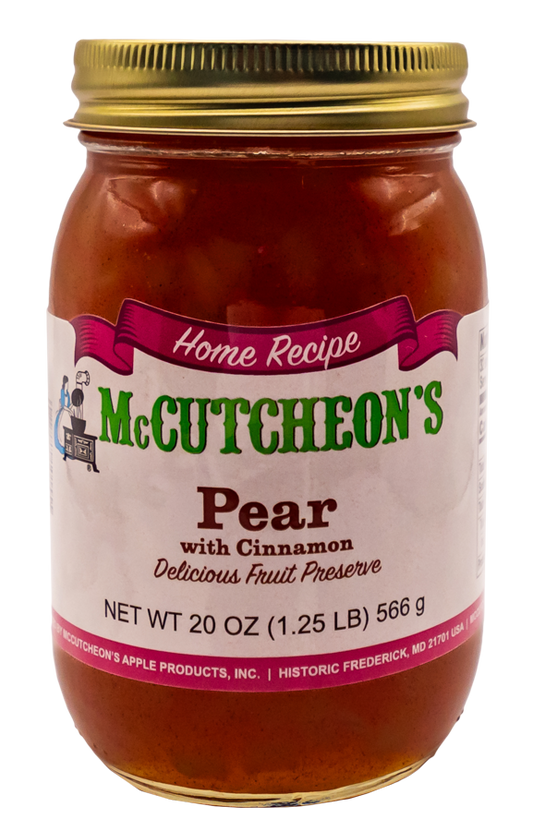 jar of McCutcheon's Pear preserves