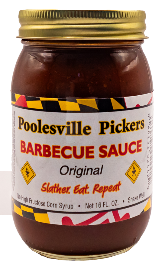 jar of Poolesville Pickers barbecue sauce