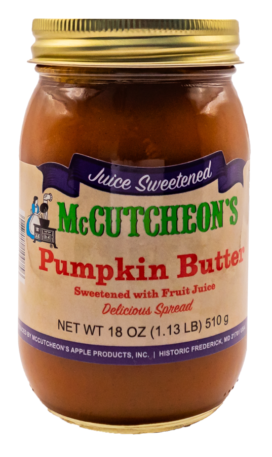 jar of McCutcheon's juice sweetened pumpkin butter