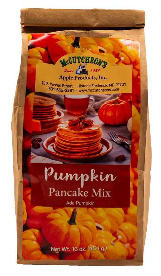 bag of McCutcheon's pumpkin pancake mix