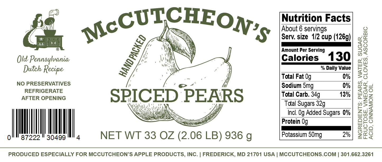 6 Spiced Pears Quart Bundle
