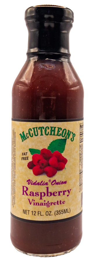 bottle of McCutcheon's vidalia onion raspberry vinaigrette