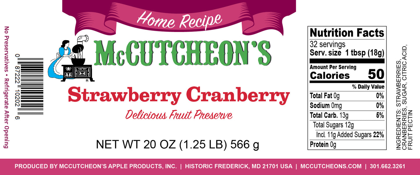 Strawberry Cranberry Preserves