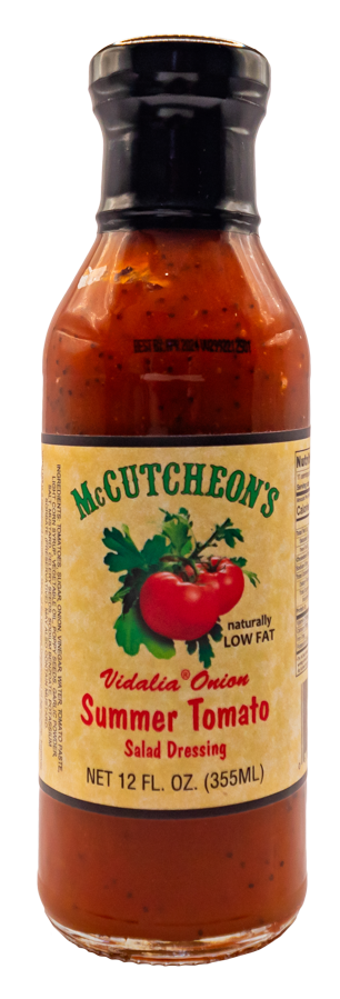 bottle of McCutcheon's vidalia onion summer tomato salad dressing