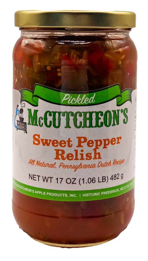 jar of McCutcheon's sweet pepper relish