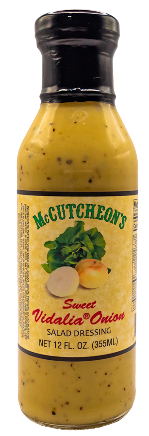 bottle of McCutcheon's sweet vidalia onion salad dressing
