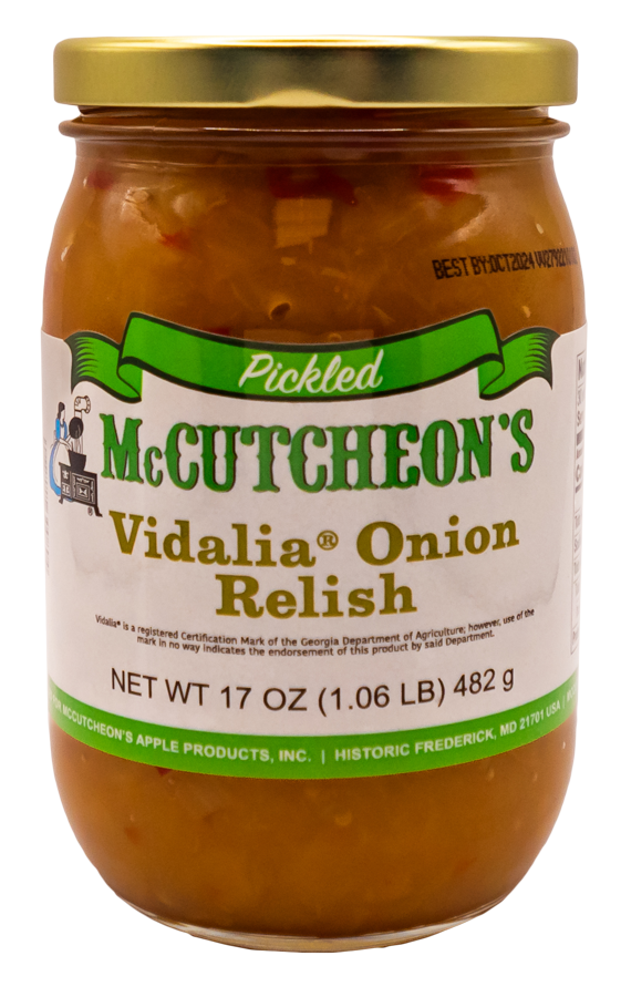 jar of McCutcheon's vidalia onion relish