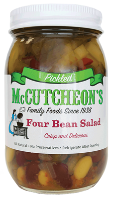 jar of McCutcheon's four bean salad