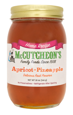 jar of McCutcheon's Apricot-Pineapple preserves
