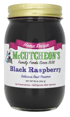 jar of McCutcheon's Black Raspberry preserves