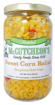 jar of McCutcheon's sweet corn relish