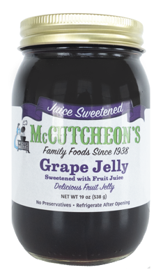 jar of McCutcheon's juice sweetened grape jelly