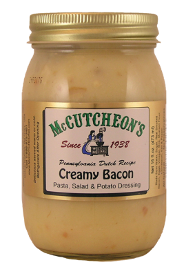 jar of McCutcheon's creamy bacon dressing